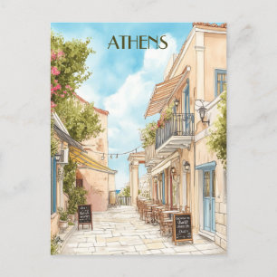 Plaka, Athen Griechenland Reisen Postkarte