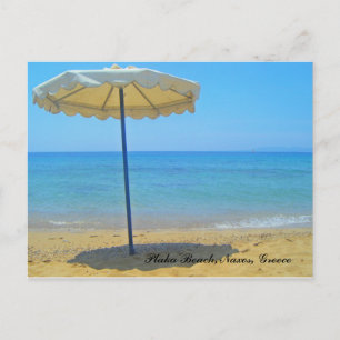 Plaka Beach, Naxos, Griechenland Postkarte