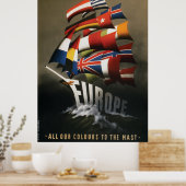 Plakat 34x48 zur Förderung des Marshall-Plans, 194 (Küche)