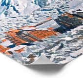Plakat Aboriaz Skistation (Ecke)