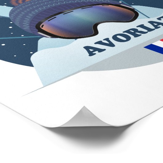 Plakat Aboriaz Skistation (Ecke)