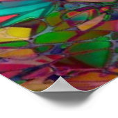 Plakat Abstraktes Hartglas (Ecke)