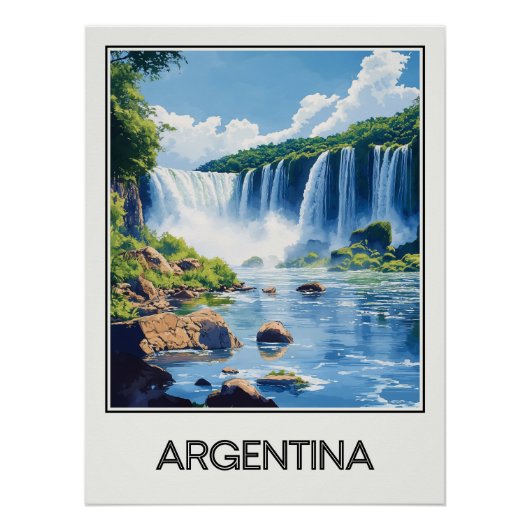 Plakat Argentitina, Iguazú-Fälle Poster (Vorderseite)