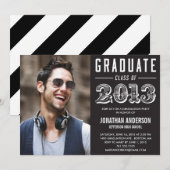 Plakat-Art-Abschluss-Einladung Einladung (Vorne/Hinten)