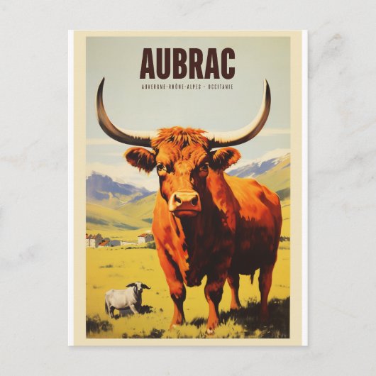 Plakat Aubrac - Auvergne-Rhône-Alpes - Fr Postkarte (Vorderseite)
