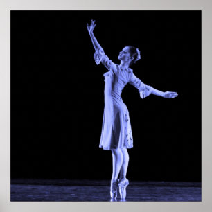PLAKAT: Ballerina-Blau Poster