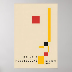 Plakat Bauhaus Design Ausstellung 1923 Deutschland