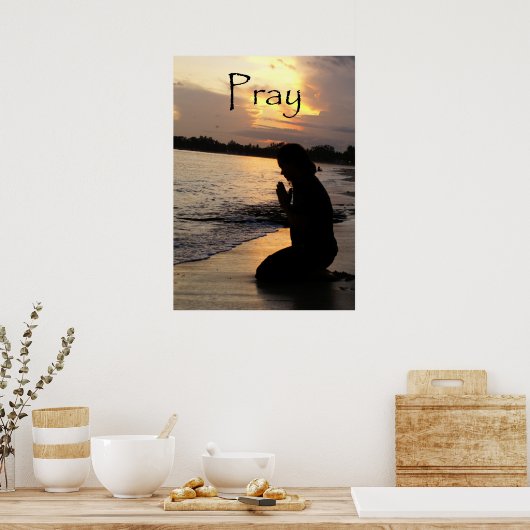 Plakat "Beten" (Küche)