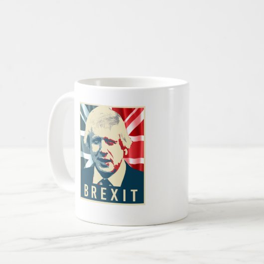 Plakat Boris Johnson Brexit - - Kaffeetasse (Vorderseite Links)