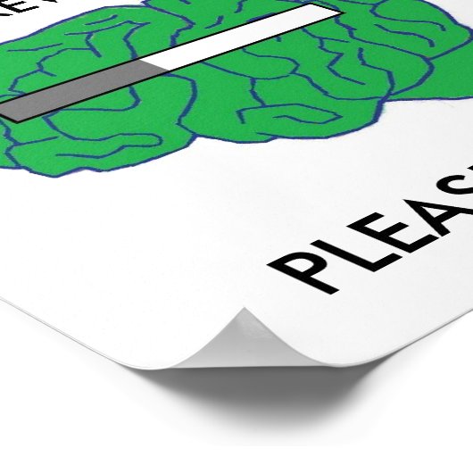 Plakat "BRAIN REWIRD" (Ecke)