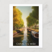 Plakat Canal du Midi - Frankreich - Illustration