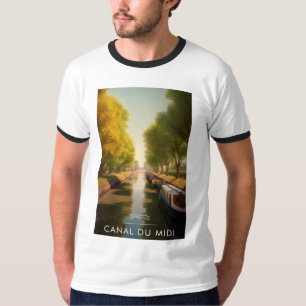 Plakat Canal du Midi - Frankreich - Illustration T-Shirt