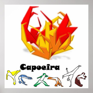 Plakat capoeira fogo Axt