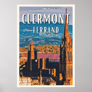 Plakat Clermont-Ferrand Foto Vintage