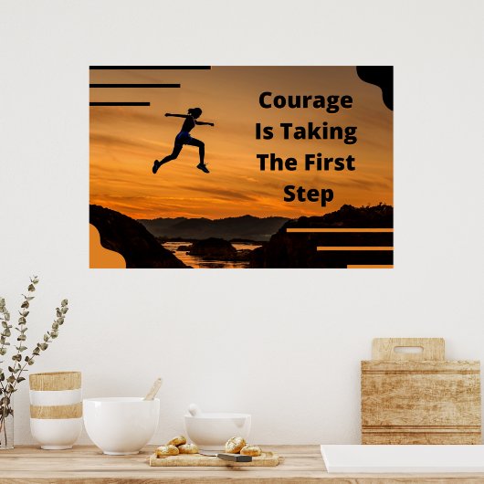 Plakat "Courage" (Küche)