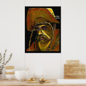Plakat-Cowboy mit Seil Poster (Küche)