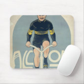 Plakat, das Francois Faber darstellt Mousepad (Mit Mouse)