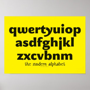 Plakat - das moderne Alphabet