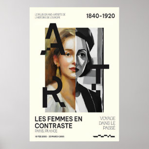 Plakat der Ausstellung Frauenkunst Französischer K