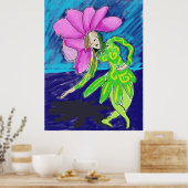 Plakat der Blumenmädchentänzerin (Küche)