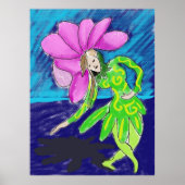 Plakat der Blumenmädchentänzerin (Vorne)