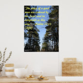 Plakat der Inspirationsbibel - Psalm 37:23 (Küche)