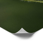 Plakat der Mohnblume - Einsame Grazie (Ecke)