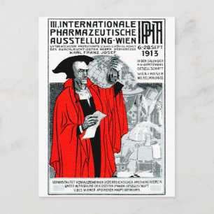 Plakat der Wiener Apotheke 1913 Postkarte