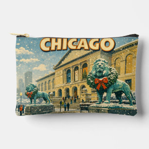 Plakat des Art Institute of Chicago im Winter Zubehörtasche