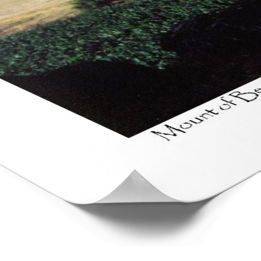 Plakat des Berges Beatitudes (Ecke)