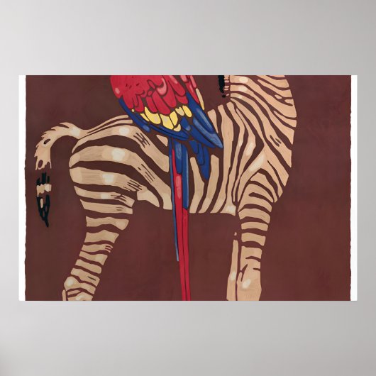 Plakat des deutschen Zoos aus den 1920er Jahren: B (Vorne)