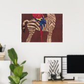 Plakat des deutschen Zoos aus den 1920er Jahren: B (Heimbüro)