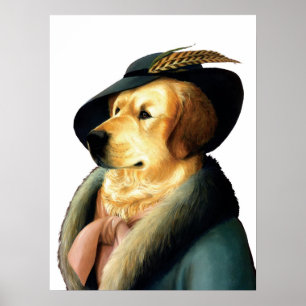 Plakat des golden retriever DR035
