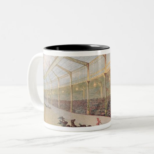 Plakat des Hippodroms de L'Alma Zweifarbige Tasse (Vorderseite Links)