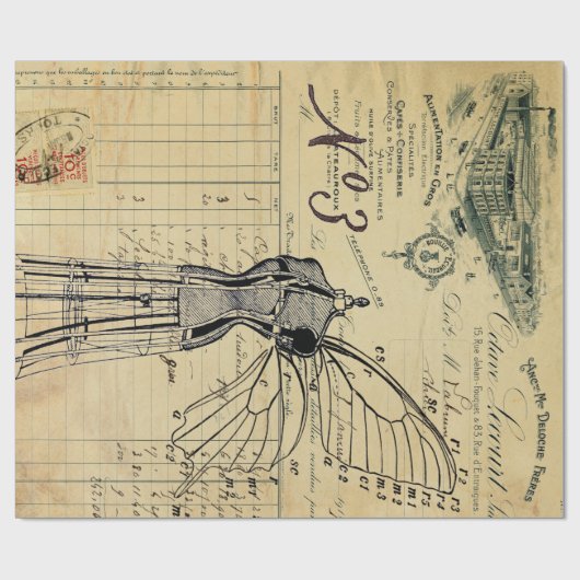 Plakat des Kleiderform-Engels-60lb Decoupage Geschenkpapier (Flach)