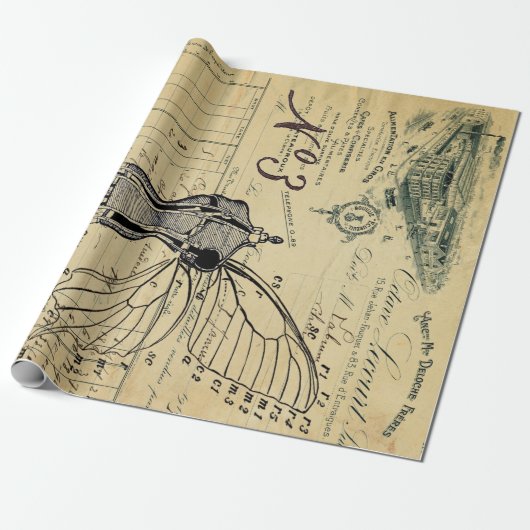 Plakat des Kleiderform-Engels-60lb Decoupage Geschenkpapier (Ungerollt)