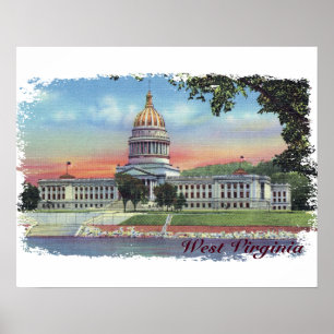 Plakat des West Virginia State Capitol