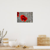 Plakat Die Rote Mohnblume (Küche)
