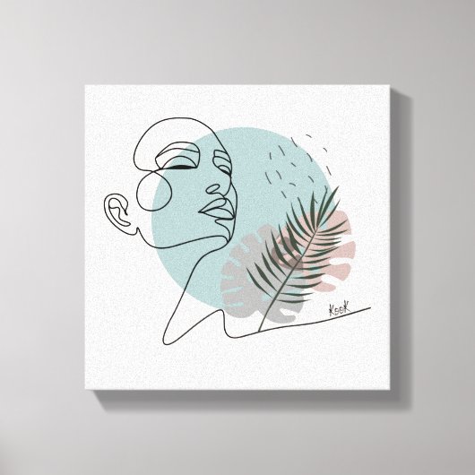 Plakat Die schlafende Träumerin Leinwanddruck (Vorderseite)