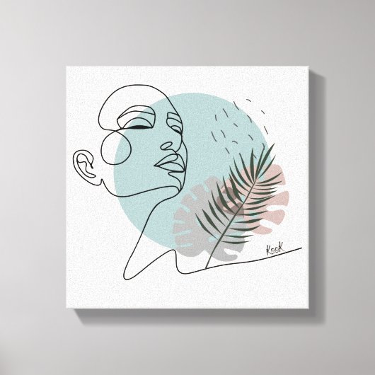 Plakat Die schlafende Träumerin Leinwanddruck (Vorderseite)