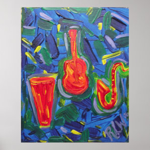 Plakat-Druck - Jazz-Erschütterungen Poster