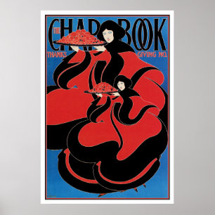 Plakat-Druck: Kunst Nouveau - Bradley - Erntedank Poster