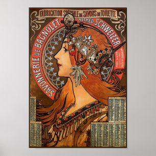 Plakat/Druck: Mucha - "Savonnerie de Bagnolet " Poster