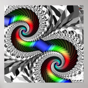 Plakat/Druck: Spektrum-Spirale Poster