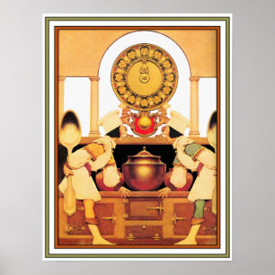 Plakat/Druck: Zwei Gebäck-Köche - Maxfield Parrish Poster