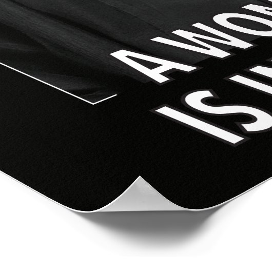 (Plakat) Eine Frau hat Platz im Widerstand Poster (Ecke)