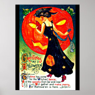Plakat-Festtags Kunst-Vintage Halloween 26 Poster