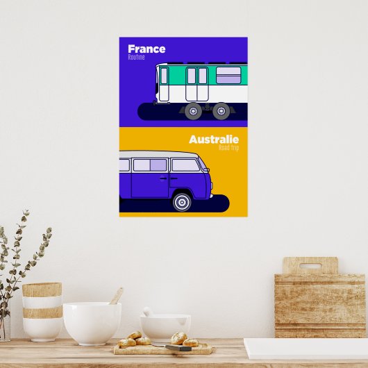 Plakat Frankreich - Australien (Küche)