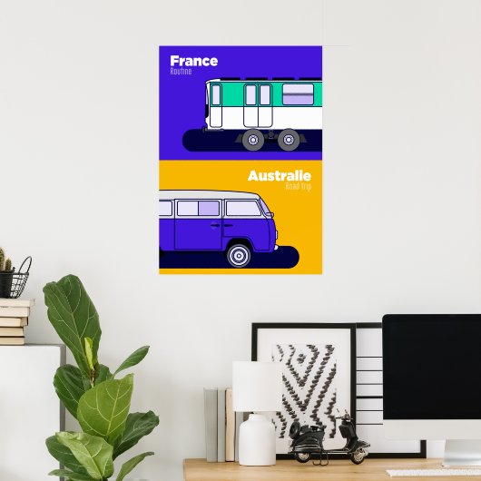 Plakat Frankreich - Australien (Heimbüro)