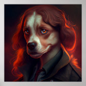 Plakat Frau Fanatsy Dog (Vorne)